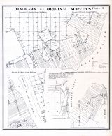 Plate 005 - Diagrams of 1818 Original Surveys 4, Wayne County 1883 with Detroit